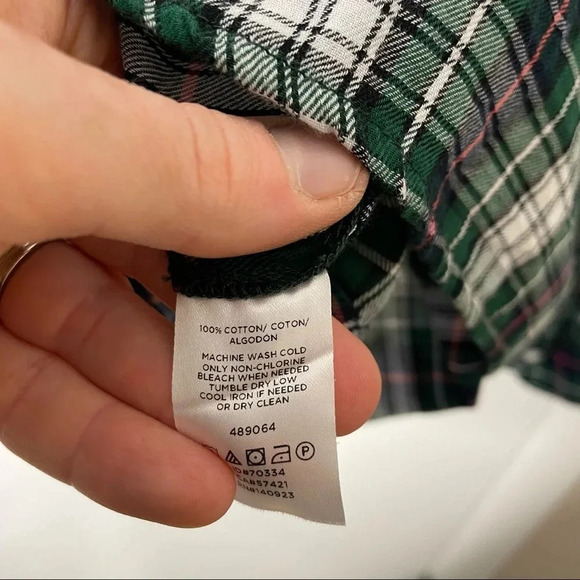 LOFT plaid ruffle preppy boho popover shirt top medium Girlhoodcore academia - Picture 10 of 10